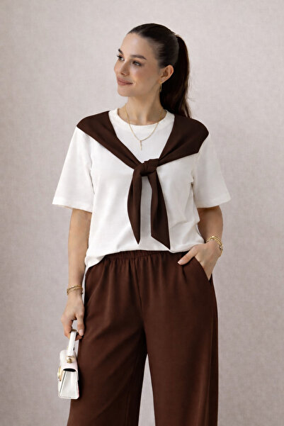 OTAKU Γυναικείο Σετ Παντελόνι και Μπλουζάκι από Ύφασμα Premium Modal με Λεπτο...