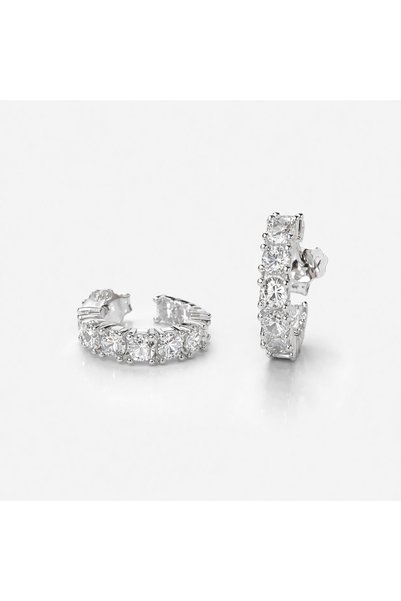 KLAZOJEWELRY 925 Ayar Gümüş Üzeri Yüksek Kalite Rodyum Kaplama Parlak Taşlı M...