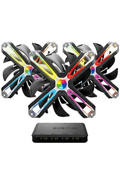 Zalman ZM-SF140A3 3*14cm ARGB Ters Çark Fan Tasarımlı 3 lü Set Kasa Fanı