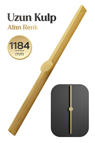 Badem10 Saral Çizgili Altın Metal Kulp 1184 mm 118,4 cm Mobilya Çekmece Mutfa...