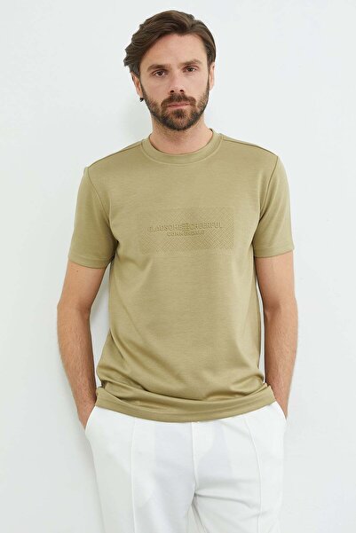 Fulla Moda Μπλουζάκι με σλόγκαν με λαιμόκοψη