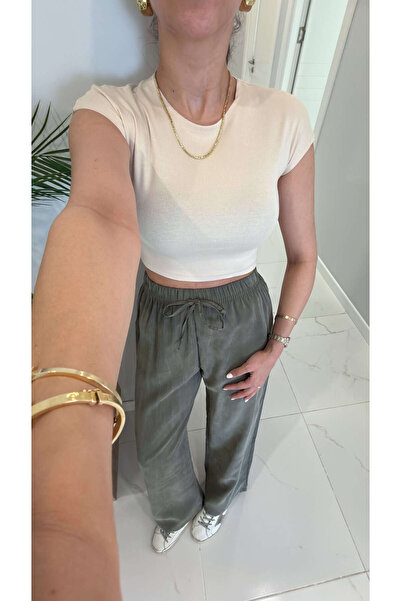 BİRCANÇİL Μπλουζάκι Dlvin Bobs από πέτρινο βαμβάκι Modal Blend