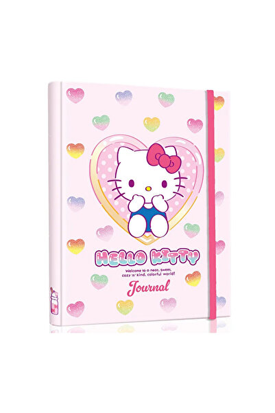 Victoria's Journals Hello Kitty Gizli Spiralli Sert Kapak 17x24 96 Yaprak Pla...