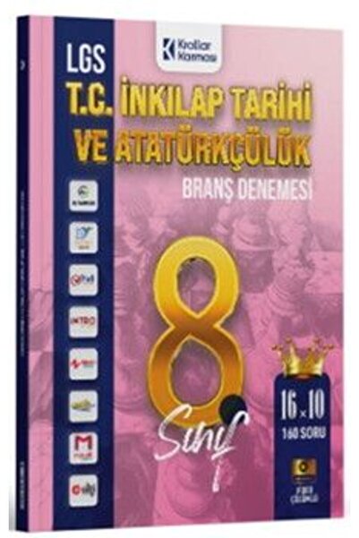 Krallar Karması 8. Sınıf LGS T.C. İnkılap Tarihi ve Atatürkçülük 16 x 10 Bran...