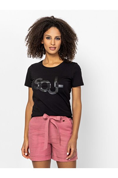 Heavy Tools Tricou de damă cu mânecă scurtă, MOGTY BLACK M