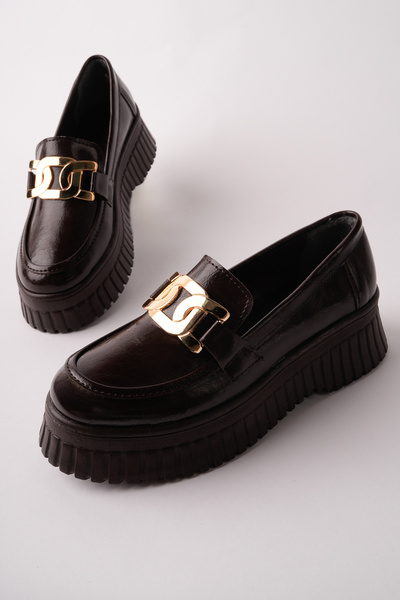 Madam Tarz BLN-1299 Loafer με χοντρή σόλα και αγκράφα