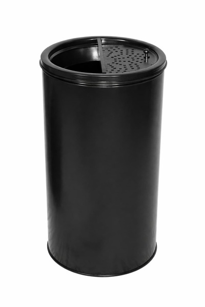 EnnovaX Metal Yarım Ağızlı Küllüklü Çöp Kovası (S-112)