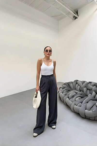 BayBayan ΓΥΝΑΙΚΕΙΟ ΠΑΝΤΕΛΟΝΙ ΠΑΛΑΖΟ ΜΕ ΨΗΛΗ ΜΕΣΗ, ΠΛΙΣΕ, ΕΛΑΣΤΙΚΟ, ΑΠΟ ΚΡΕΠ, ...