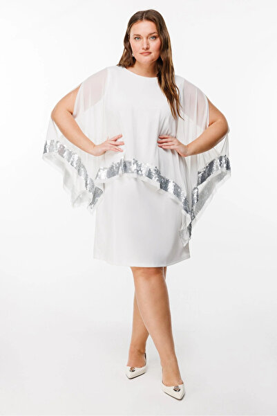 Shape Of You Sequin Detailed Chiffon Dress