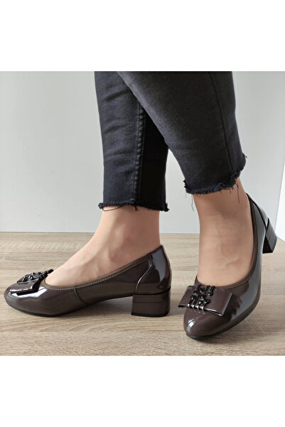 PASS ΚΟΜΨΑ ΓΥΝΑΙΚΕΙΑ ΠΑΠΟΥΤΣΙΑ 140014A 14-L ΚΑΦΕ ΛΑΚΑ 140014A - 38, Καφέ λάκα