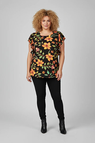 Shape Of You Μπλουζάκι με φλοράλ βολάν