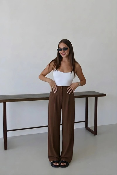 BayBayan ΓΥΝΑΙΚΕΙΟ ΠΑΝΤΕΛΟΝΙ ΠΑΛΑΖΟ ΜΕ ΨΗΛΗ ΜΕΣΗ, ΦΑΡΔΙΑ ΜΠΑΤΣΟΥΤΣΕΤΕΣ, ΠΛΙΣΕ...