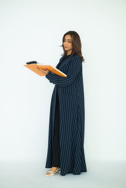 Via abaya Royal Abaya in Navy Blue