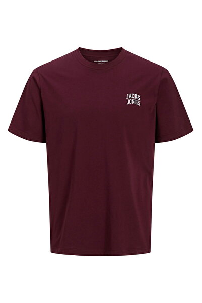 Jack & Jones Ανδρικό μπλουζάκι με στάμπα στο στήθος και λαιμόκοψη ποδηλάτου -...