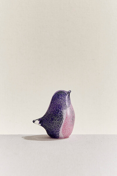 Paşabahçe Bird Decorative Object Purple