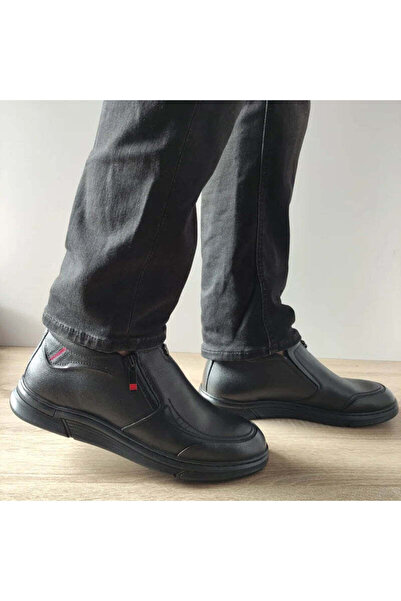 OTTER Ανδρικά casual μποτάκια 650011A 01-N ΜΑΥΡΟ - Μαύρο, 44