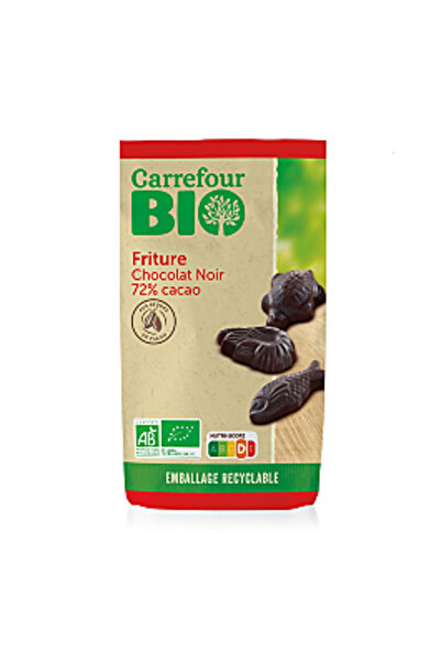 Carrefour Bio Figurine de ciocolată neagră Carrefour Bio, 130g