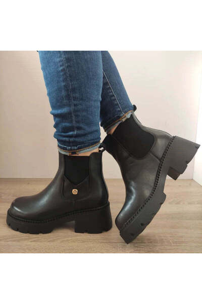 FORMAZIONE Γυναικεία casual μποτάκια 17979 ΜΑΥΡΟ - Μαύρο, 40