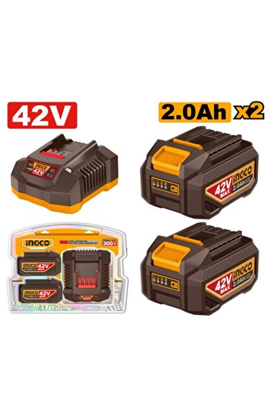 Ingco Σετ μπαταρίας 42 V 2 Ah με φορτιστή