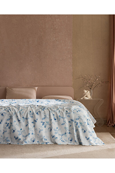 Madame Coco Rumilly Μονό 100% βαμβακερό πικέ με στάμπα Karde - Μπλε