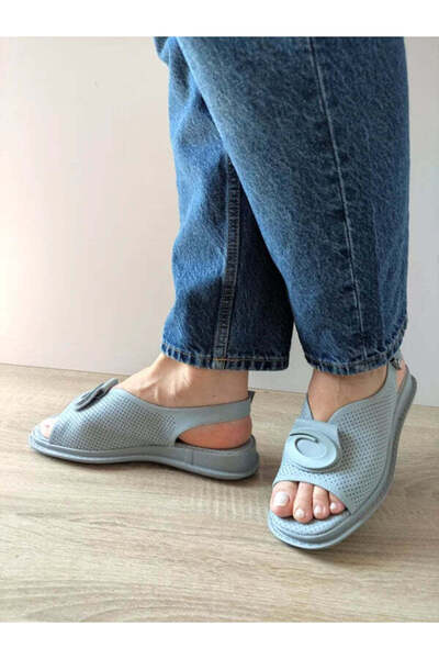 PASS Γυναικεία ΚΑΖΟΥΑΛ Σανδάλια 60026C 07-N ΜΠΛΕ ΝΤΕΝΙΜ - Μπλε, 36