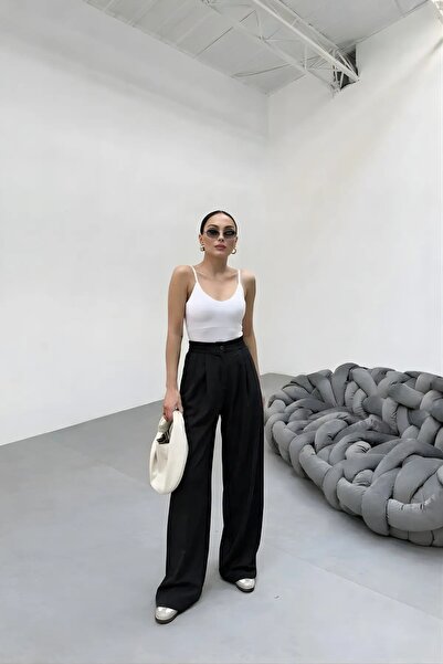 BayBayan ΓΥΝΑΙΚΕΙΟ ΠΑΝΤΕΛΟΝΙ ΠΑΛΑΖΟ ΜΕ ΨΗΛΗ ΜΕΣΗ, ΠΛΙΣΕ, ΕΛΑΣΤΙΚΟ, ΑΠΟ ΚΡΕΠ, ...