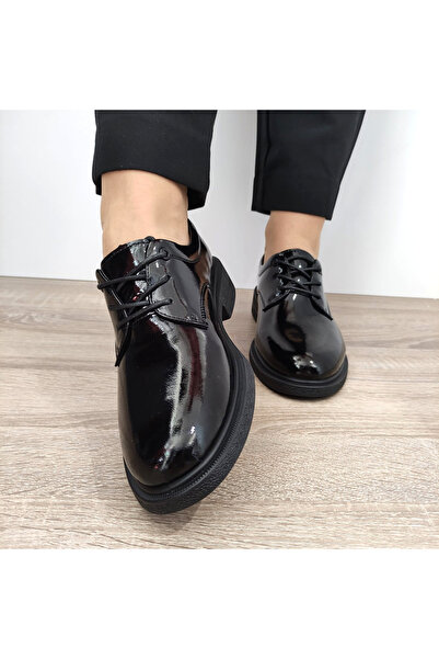 FORMAZIONE Γυναικεία casual παπούτσια 30028L ΜΑΥΡΗ ΛΑΚΑ - 37, Μαύρη λάκα