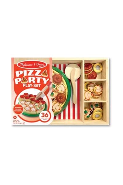 Spinmaster Μελίσα & Νταγκ Ξύλινο Σετ Παιχνιδιού Πίτσα Πάρτι (για παιχνίδι προ...