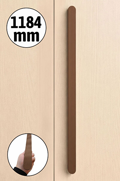 Badem10 ANZER Ριγέ Σατέν Μπρονζέ Λαβή Συρταριού 1184 mm Μοντέρνα Κομψή Λαβή Π...