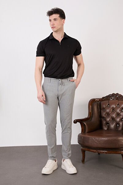 SEASON COAT Men's Comfortable Easy-Iron Fabric Pants