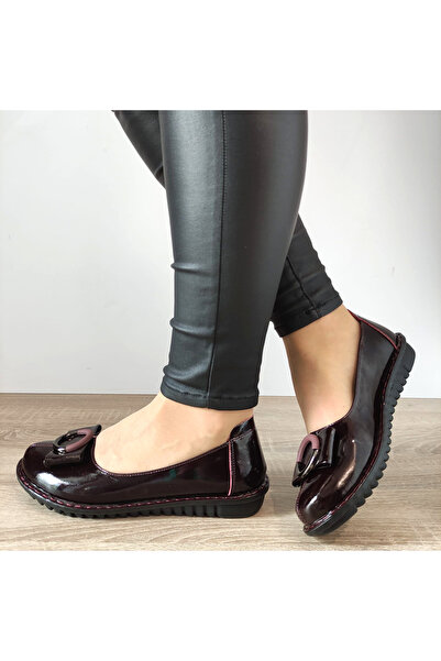 PASS Γυναικεία casual παπούτσια 40020B 23-1 ΛΑΚΑ ΜΠΟΡΝΤΟ - 38, Λάκα Μπορντό