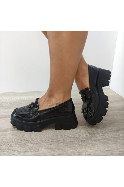 PERLLA Γυναικεία casual παπούτσια 2011-1 ΜΑΥΡΗ ΛΑΚΑ - 36, Μαύρη λάκα