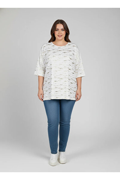 Shape Of You Blouse with Gold Foil Detail