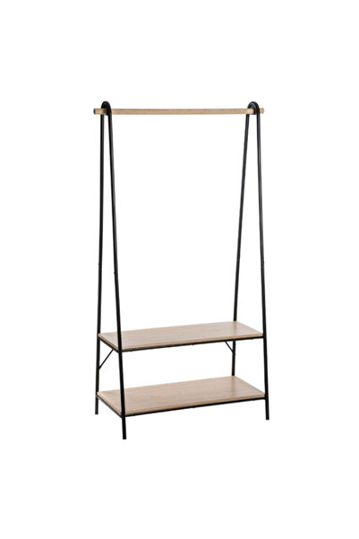 Five Simply Smart Jano Single Rail Clothes Rack with Shelves