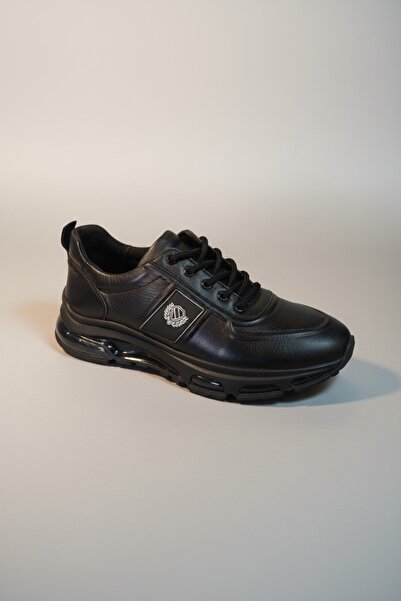 Modayak Ata Black M3001 Lace-Up Balloon Black Sole Men's Daily Shoes