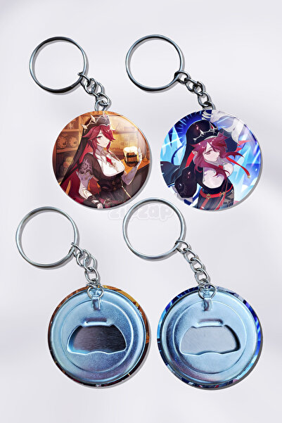 ZipZap Διακοσμητικό Μπρελόκ Τσάντας Rosaria Genshin Impact (2 ΤΕΜ)