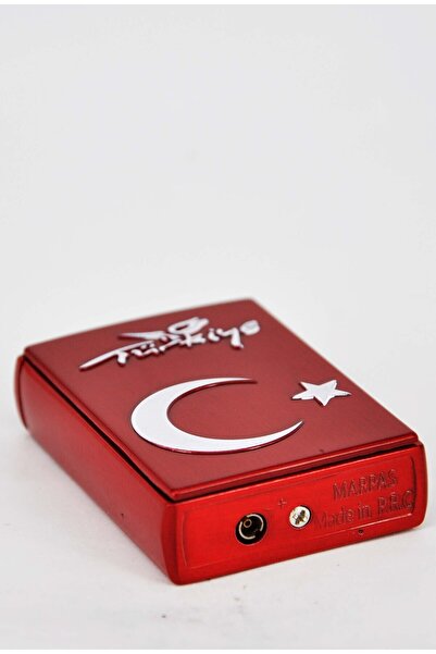 sonsuzsaat Kırmızı Türk Bayraklı Hürmüzlü Çakmak