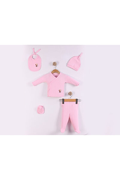 Rise Raba Teddy Bear Printed 5-Piece Unisex Hospital Release Bodysuit Set
