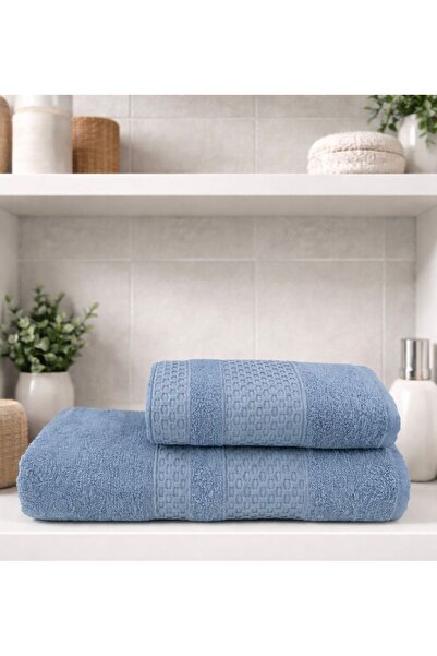 MYSOFTHOME 2-Piece Bath Towel Set Cotton Large Size / 90 X 150 cm Bath Towel ...