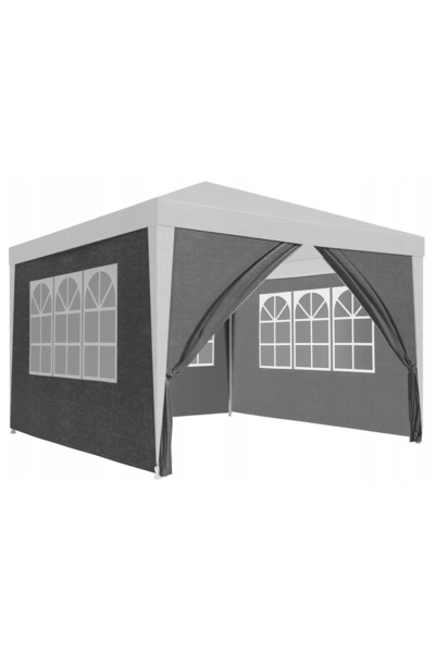 zola Σετ 4 πλευρών για σκηνή/περίπτερο κήπου, 300x200 εκ., 3 παράθυρα 178x100...