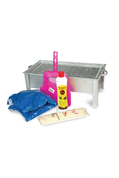 Mills BBQ Charcoal Grill 5pcs Set