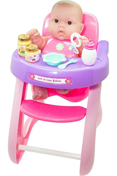 JC TOYS مجموعة لا تُنسى مع كرسي الأطفال وملحقاته مقاس 14 بوصة 16148
