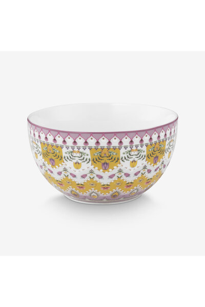 Pip Studio Lily & Lotus Yellow Porcelain Soup Bowl 12 cm