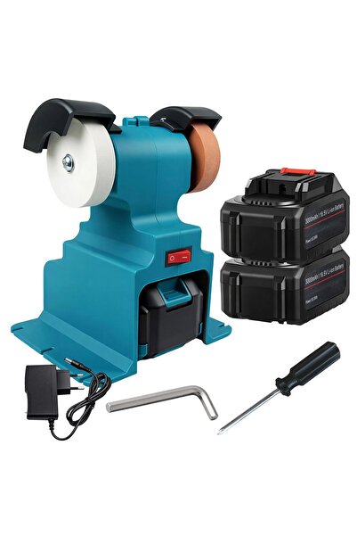 zola Διπλός τροχός πάγκου, για ακόνισμα και λείανση, 6000 στροφές ανά λεπτό, ...