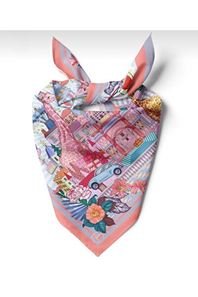 618 CONCEPT 55X55 Colorful City Bandana/ Scarf