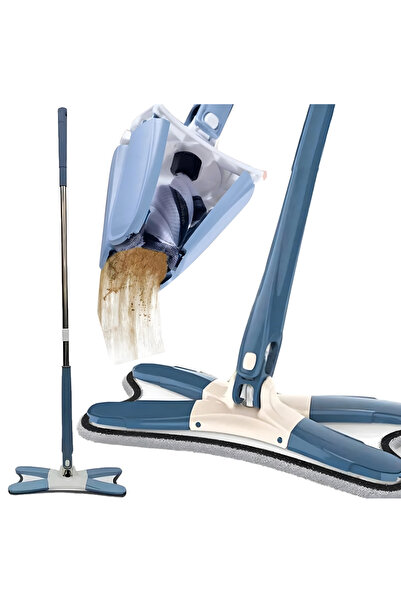 zola Επίπεδη σφουγγαρίστρα με περιστρεφόμενο μηχανισμό στύψης, πανί μικροϊνών...