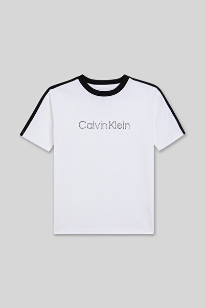 Calvin Klein Erkek Çocuk Beyaz Tişört