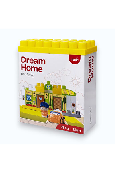 Moon مجموعة مكعبات بناء منزل الأحلام - 23 قطعة