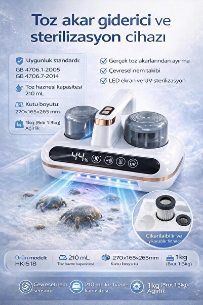 ATLT ATLANTİS TOZ AKAR GİDERİCİ STERİLİZASYON CİHAZI LED EKRAN AKILLI UV STER...