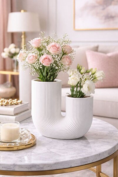 isra kristal Μοντέρνο Διακοσμητικό Βάζο – Κεραμική υφή ματ, Πολυτελές Μοντέρν...